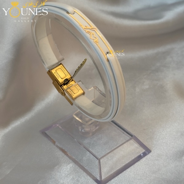 دستبند طلا زنانه چرم لاو L503